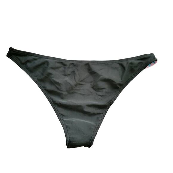 Bikini Tankini Black Polka Dots Braided Color Pop Two Piece Bathing Swim Suit - Picture 9 of 11